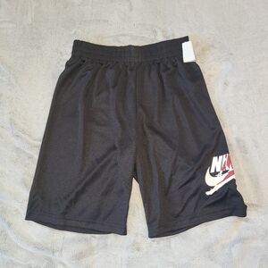 Nike Boys Medium 10-12yo Jumpman Black Athletic Gym Sports Basketball Shorts